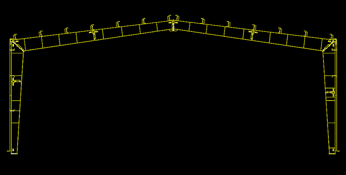 Ангар 640 м<sup>2</sup> с антресолями  из металлоконструкций