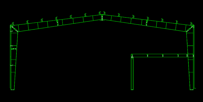 Ангар 640 м<sup>2</sup> с антресолями  из металлоконструкций
