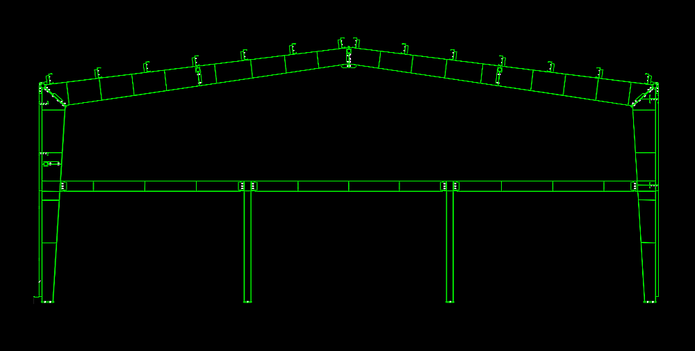 Ангар 640 м<sup>2</sup> с антресолями  из металлоконструкций