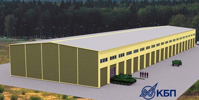 Ангар для автотехники из металлоконструкций