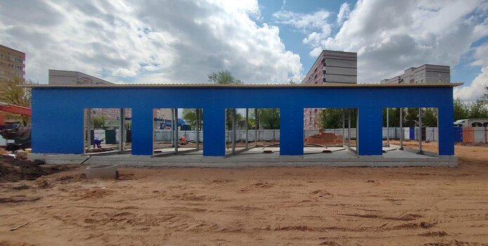 Автомойка на 5 постов из металлоконструкций