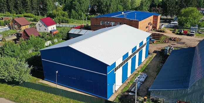 Мини-цех с краном 5 т из металлоконструкций