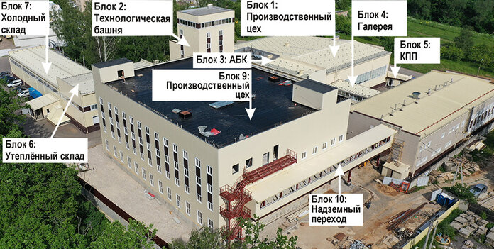 Технологический комплекс  из металлоконструкций