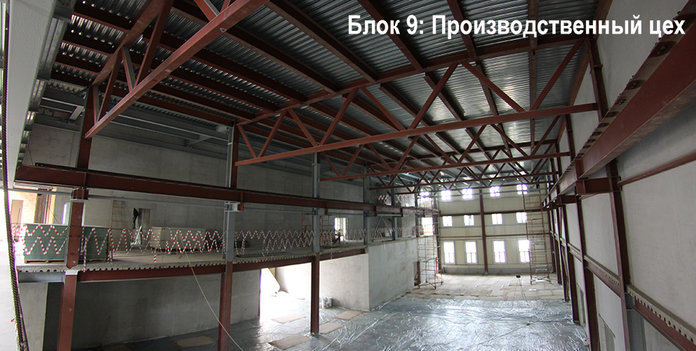 Технологический комплекс  из металлоконструкций