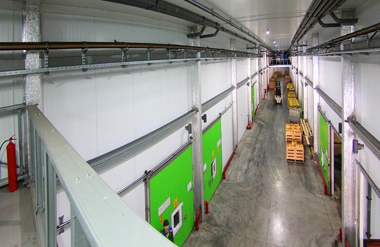 Холодильный склад-фруктохранилище 5000 т из металлоконструкций