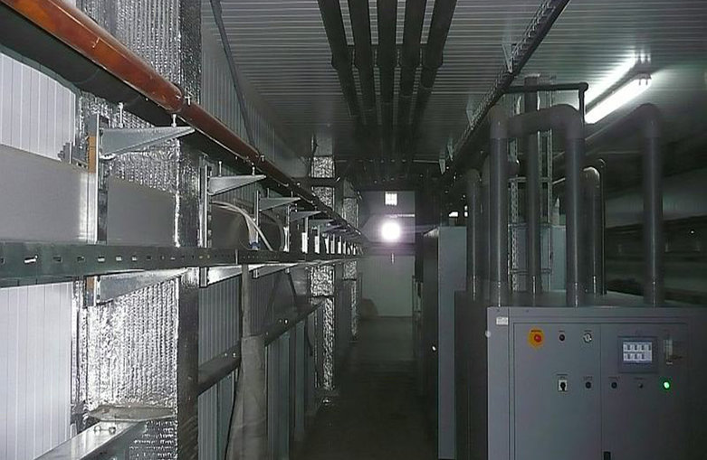 Холодильный склад-фруктохранилище из металлоконструкций