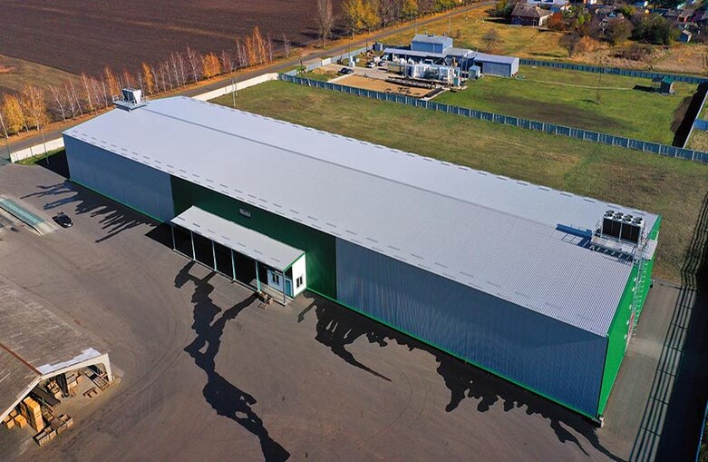 Модульное фруктохранилище 3 х 2000 тонн из металлоконструкций