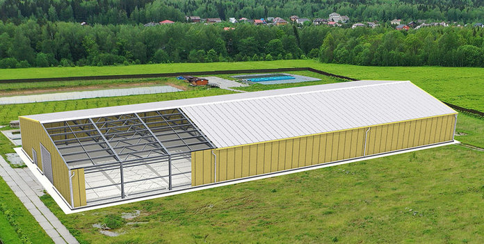 Картофелехранилище 21х60х4,8 м из металлоконструкций