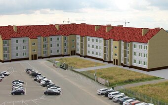 Фото объекта: Жилой 3-этажный 84-квартирный дом