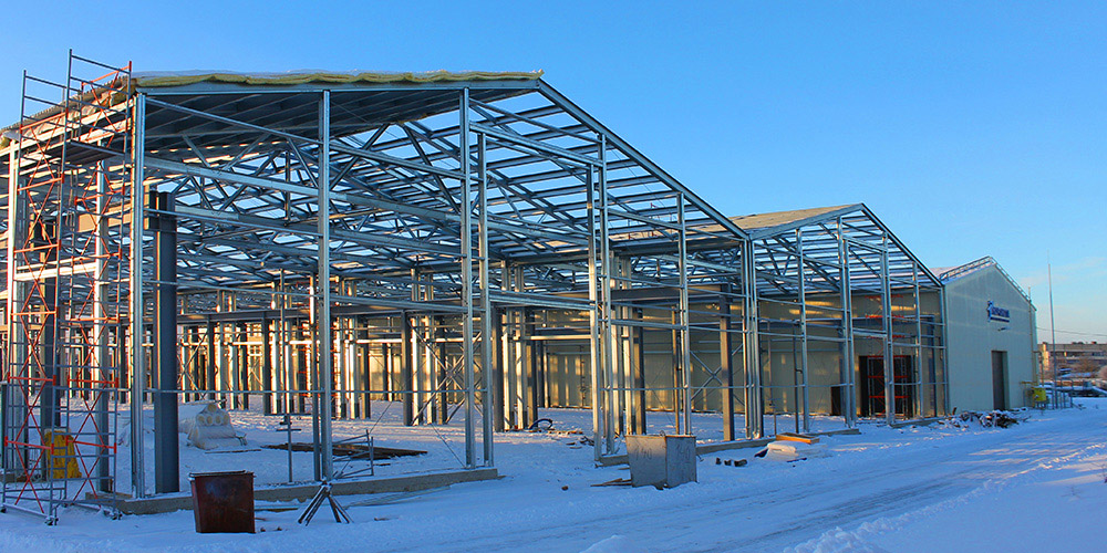 Зимнее строительство производственных зданий
