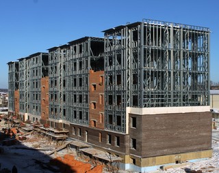 Строительство 6-этажного дома из ЛСТК СТИЛТАУН, г.Обнинск, 2013 г.