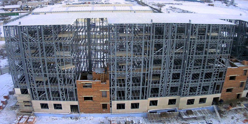 Первая в России  6-этажка с каркасом из ЛСТК в Обнинске
